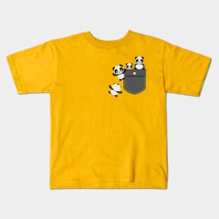 Pandas pocket Kids T-Shirt